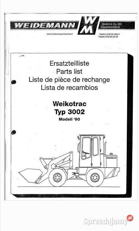 Weidemann Weikotrac 3002 Hoftrac 1090 1904 świętokrzyskie Kielce