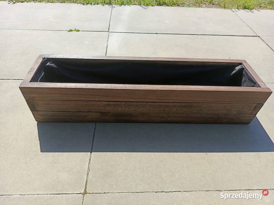 Donica drewniana EKO Ciemny Dąb różne rozmiary Rzeszów