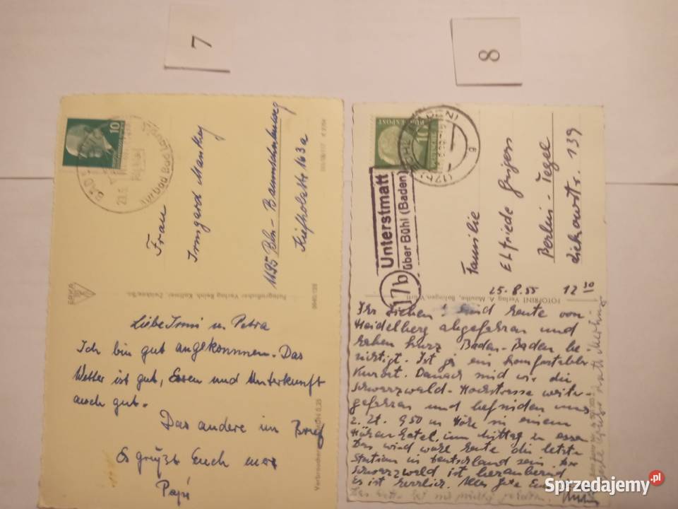 POCZTÓWKI NIEMCY 1955R ZESTAW 1 Szczecinek
