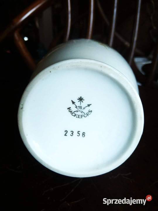 Wazon dzban Karlskrona Szwecja Dekor kwiaty pomorskie