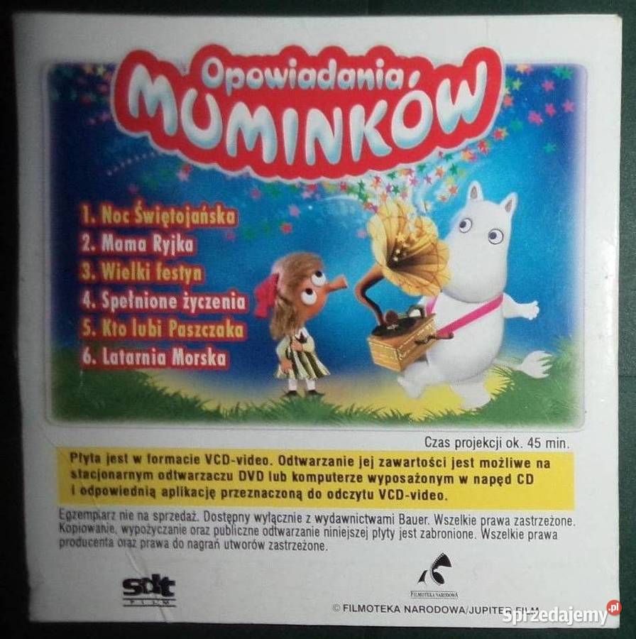 Muminki DVD Opowiadania Muminków Noc animowany Rzeszów