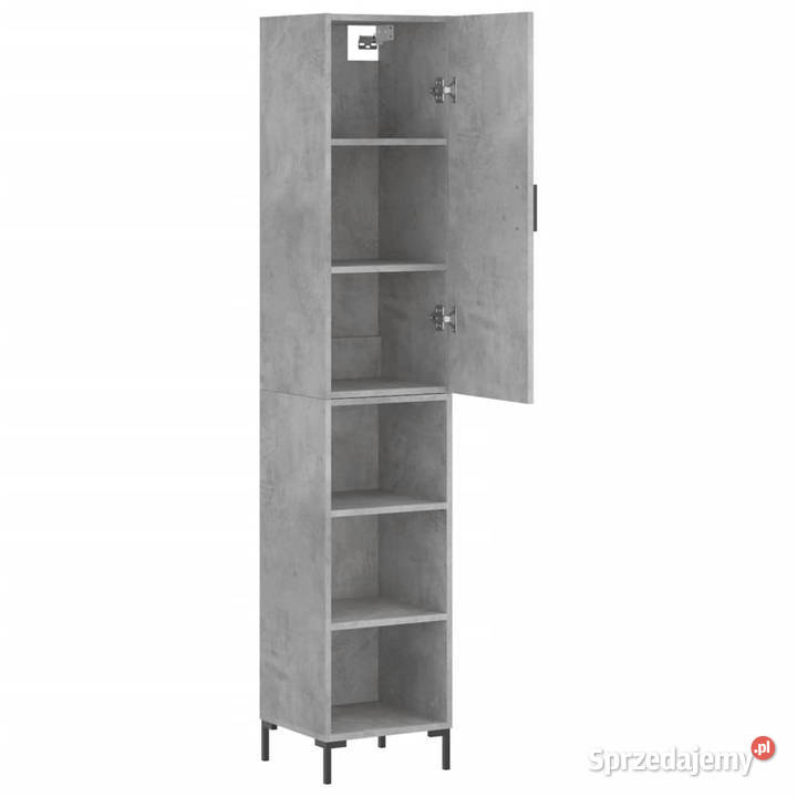 Wysoka szafka szarość betonu 345x34x180 Pozostałe Warszawa sprzedam