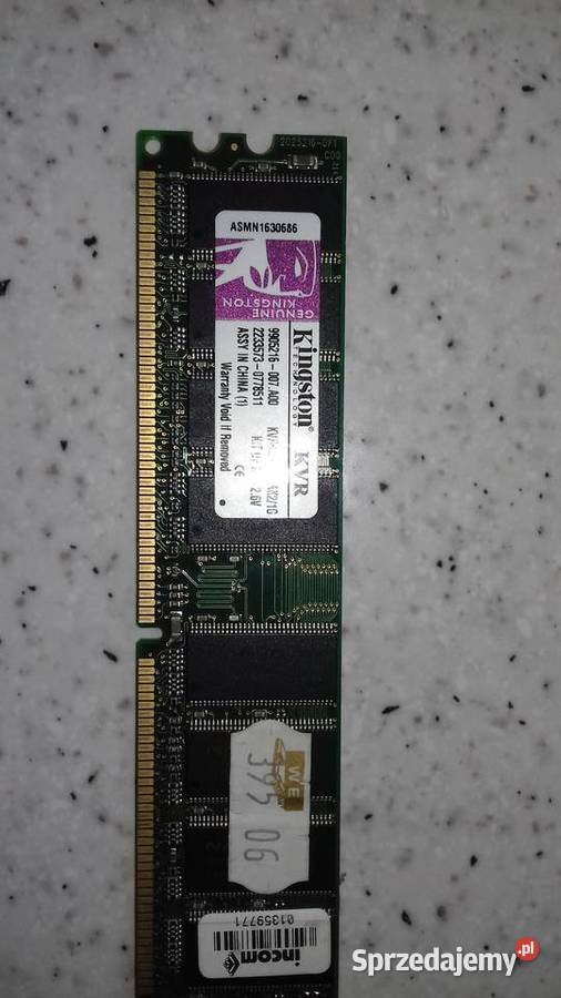 Pamięć RAM DDR 400 MHz Pojemność 512MB śląskie Częstochowa