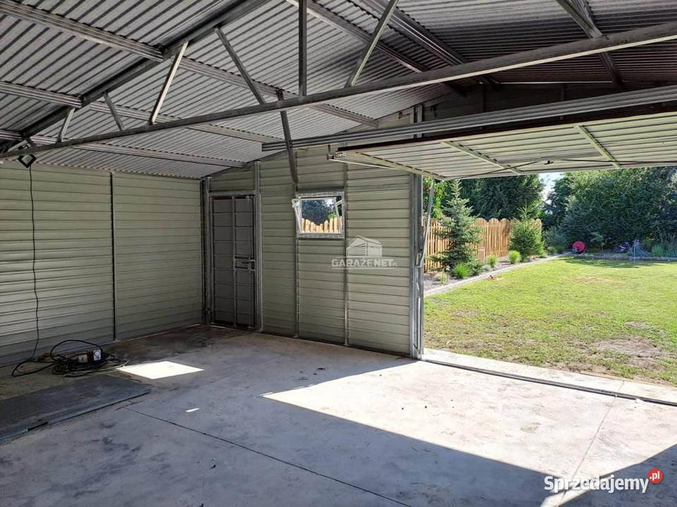 GARAŻ BLASZANY 6m x 6m WIATA 25M X 6M DWUSPAD Łapanów