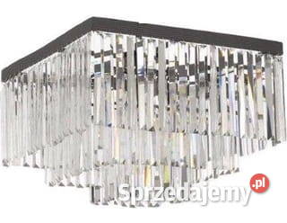 Hereford Fall plafon kwadratowy kryształowy 50 śląskie
