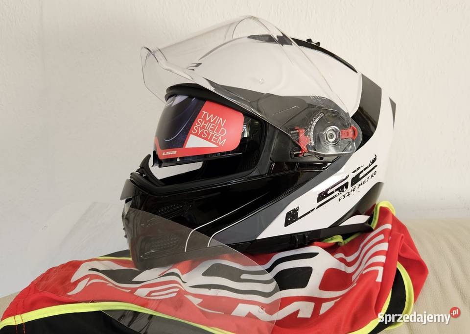 KASK LS2 L FF324 Szczękowy METRO EVO BIAŁY L mazowieckie Konstancin-Jeziorna