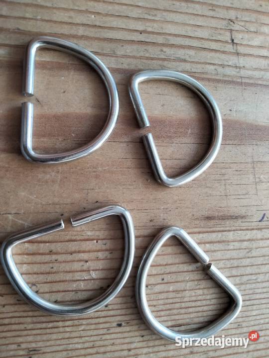 Półkółko rymarskie metalowe srebrne 32273 mm Uniseks Ostrów Wielkopolski