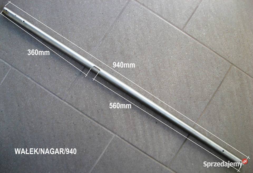 Wał nagarniaczy L940 mm nierdzewka do Czekanów