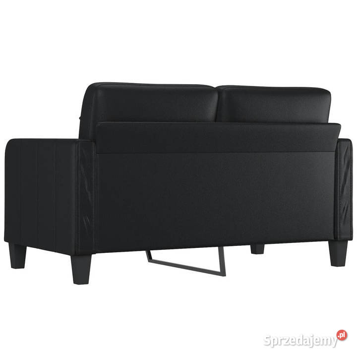 2osobowa sofa czarna 140 sztuczna skóra WM359117 Warszawa
