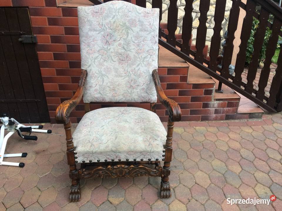 Fotele na dębowym stelażumeble holenderskie Ślesin