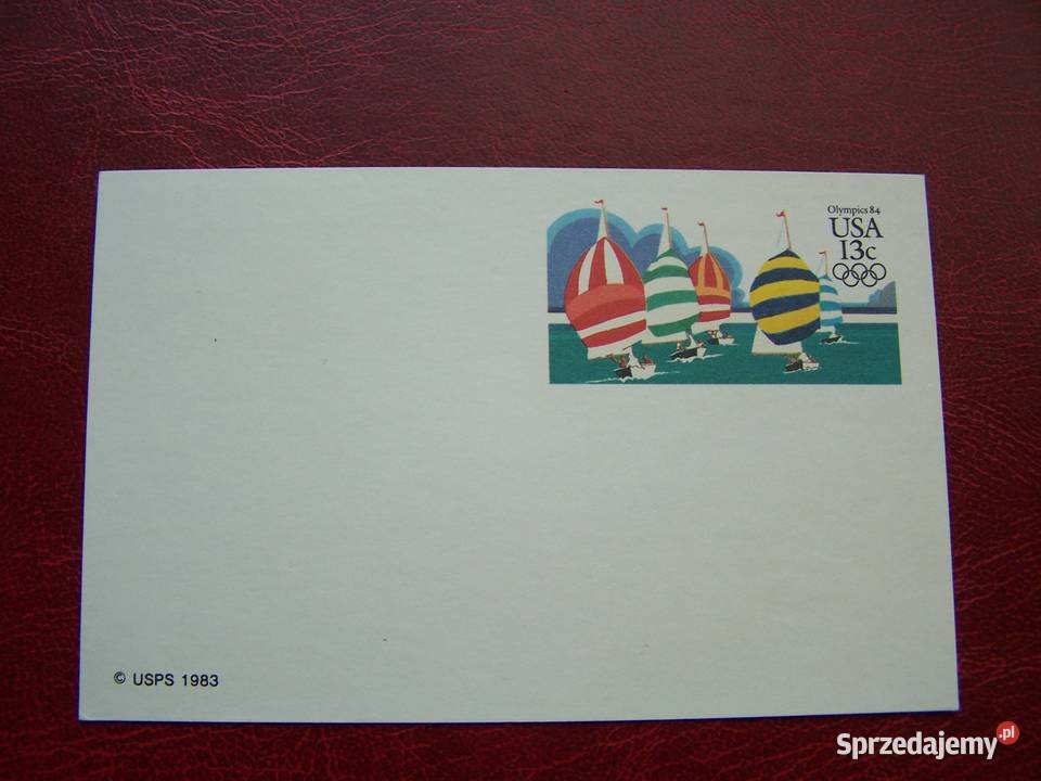 USA Kartka Pocztowa 1984 Olimpiada Los Angeles śląskie