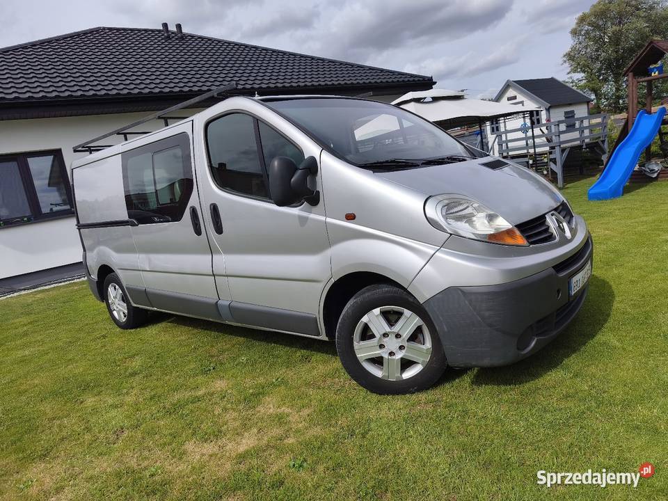 RENAULT TRAFIC LONG BRYGADÓWKA 6 OSÓB BAGAŻNIK Bartochów