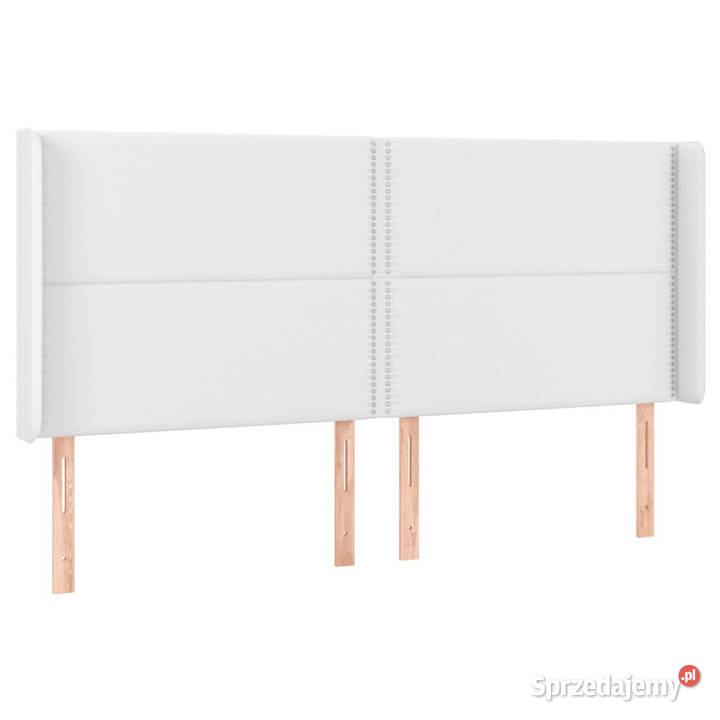 Zagłówek do łóżka z LED biały 203x16x118128 Warszawa