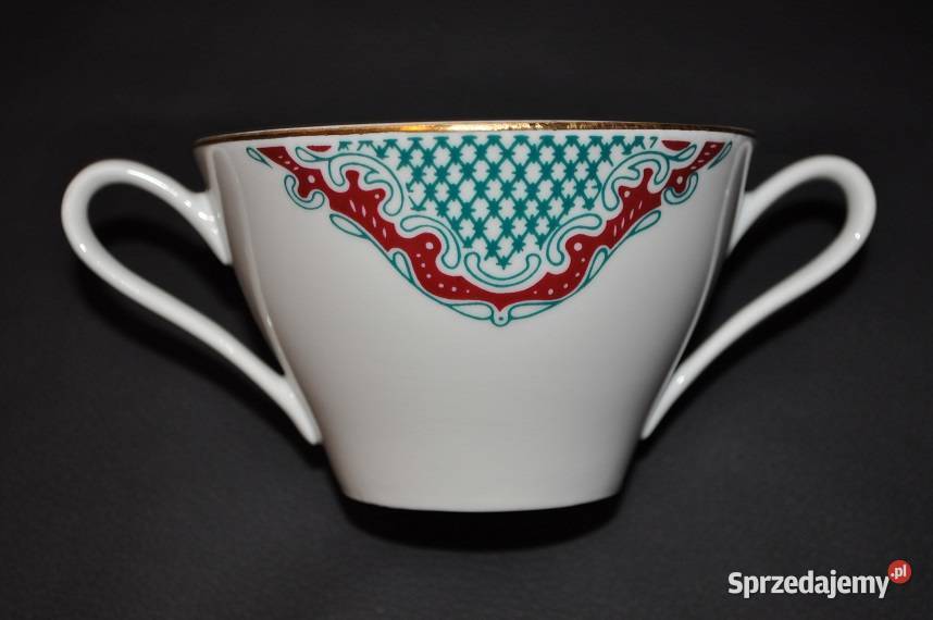 Ćmielów porcelanowe bulionówki Warszawa