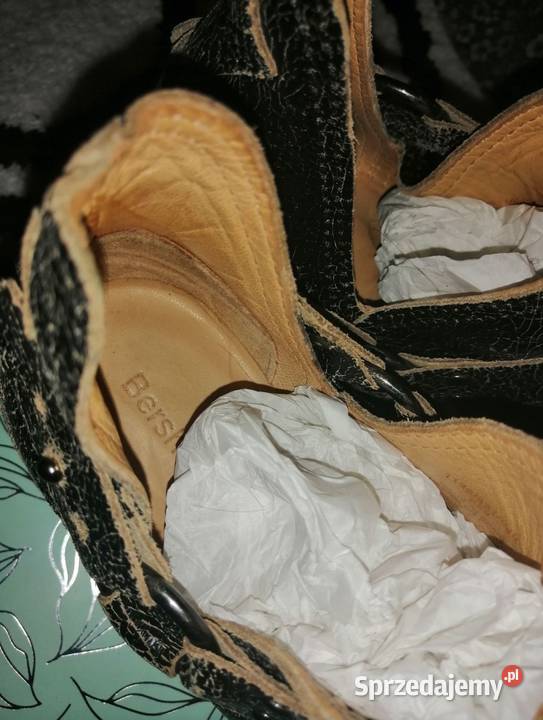 BERSHKA buty SKÓRZANE botki półbuty SKÓRA Leszno