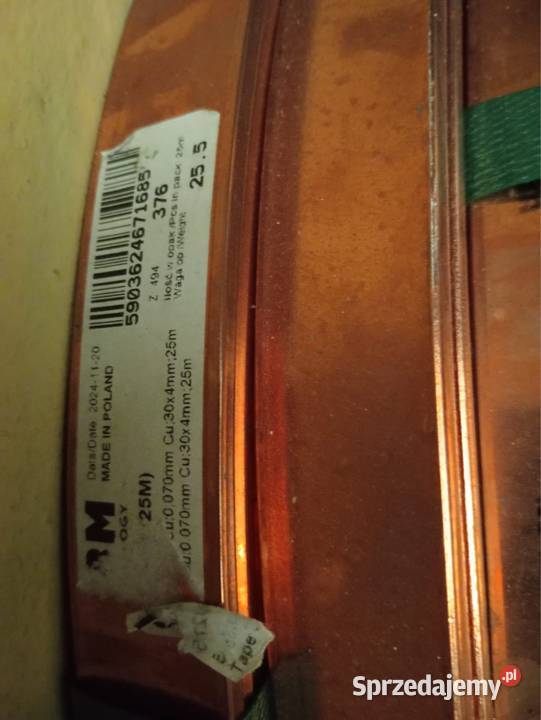 Bednarka pomiedziowana 30x4mm StCu 0070mm W sprzedam