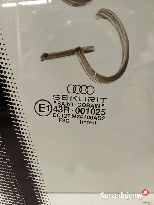 Szyba Drzwi Prawa Przednia Audi A8 94 Oryginał sprzedam