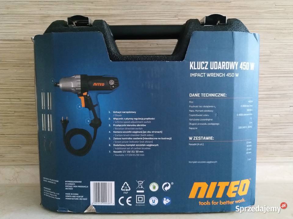 NAJTANIEJ Klucz Udarowy Wkrętarka Udarowa 450W śląskie Zabrze