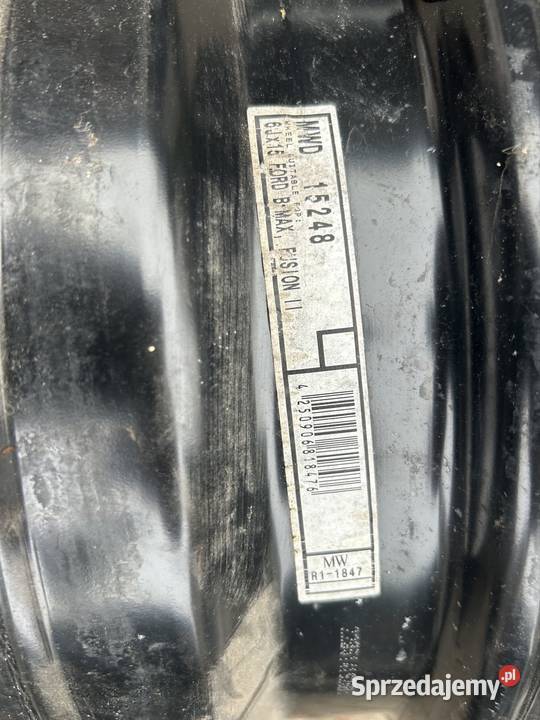 Ford B Fiesta felga stalowa 6j15 ET375 4x108mm Gorzów Wielkopolski