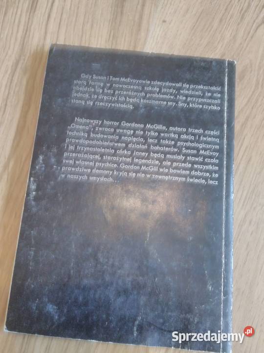 Rumak Gordon McGill książka horror Sandomierz sprzedam