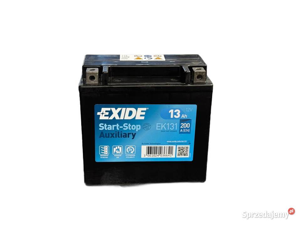 Akumulator EXIDE 12V 13Ah 180A P EK131 AUX Jelcz-Laskowice