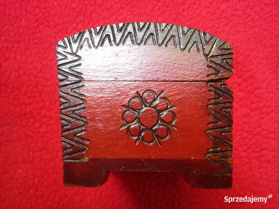 szkatułka drewniana PRL Warszawa sprzedam