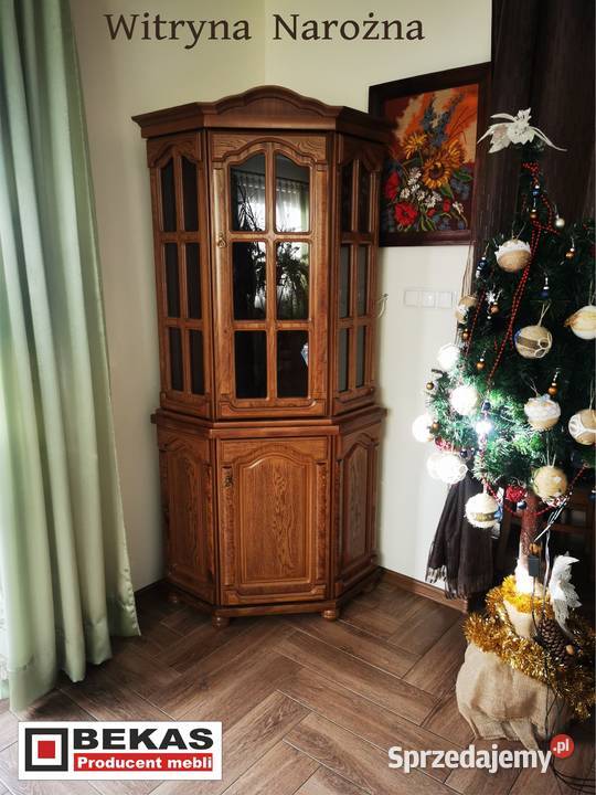 PROMOCJA Klasyczna Serwantka Witryna Narożna 70 Sochaczew