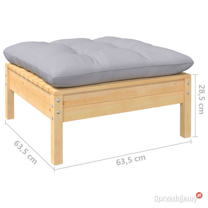 2osobowa sofa ogrodowa z szarymi poduszkami Krzesła ogrodowe Warszawa