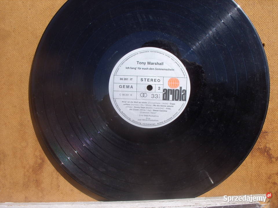 Plyty gramofonowe LP Tony Marschal 2 dolnośląskie Wołów