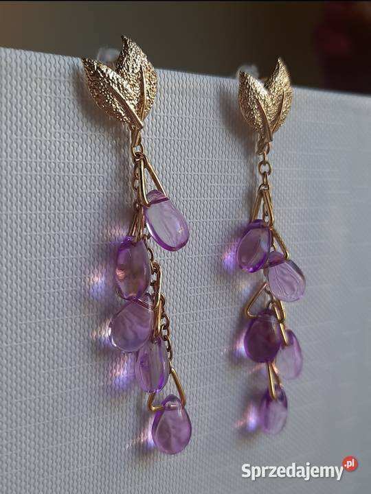 Kolczyki handmade Lilac Rain mazowieckie Warszawa
