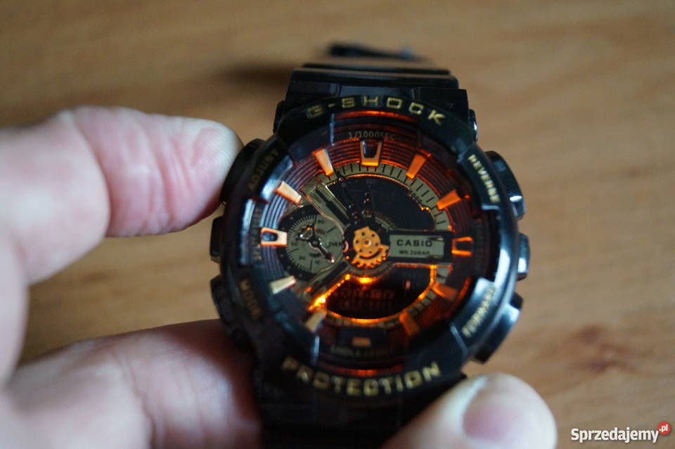 Casio Gshock GA 110 ZŁOTY box instrukcja