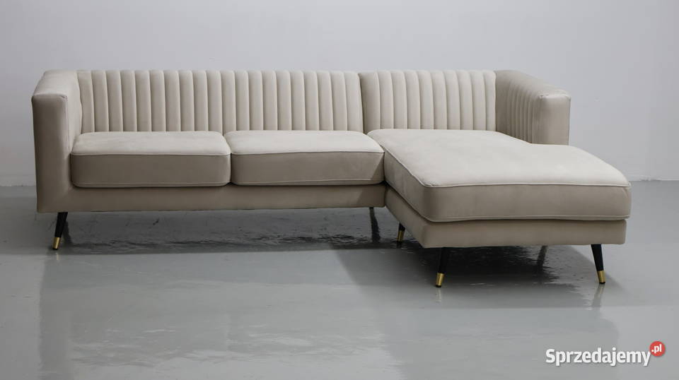 TLŁ Narożnik nowoczesna rogówka beżowy VELLUTO 1 wielkopolskie Poznań sprzedam