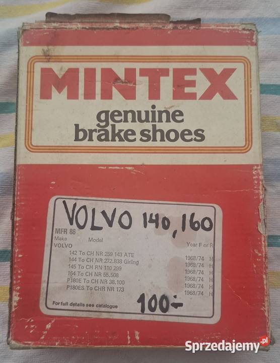 Szczeki hamulcowe Volvo 142 144 145 164 P1800E Częstochowa