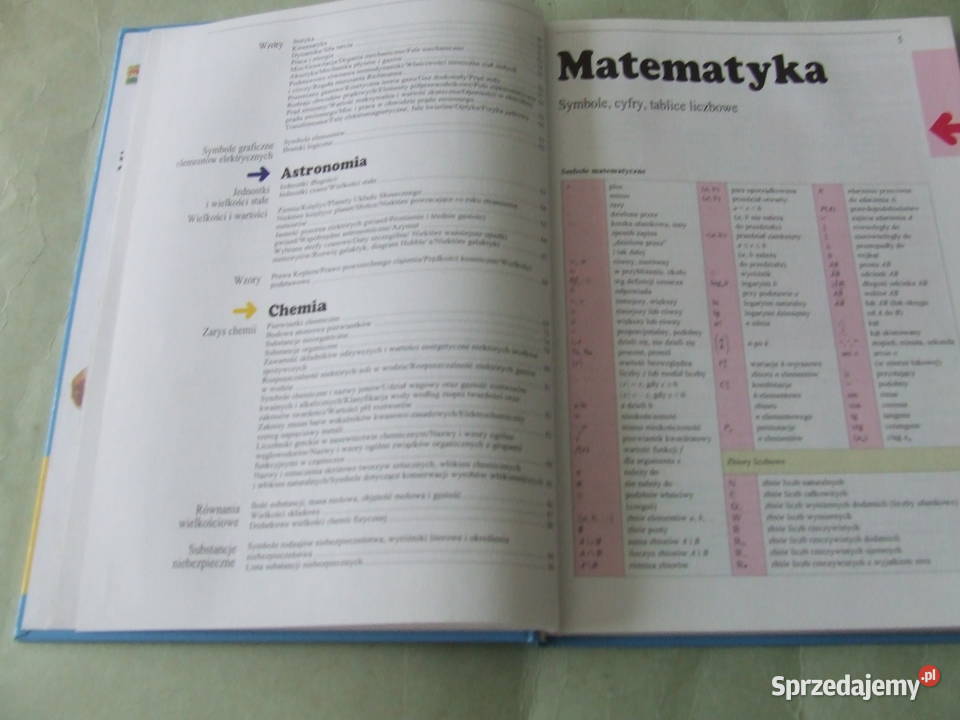 Tablice Matematyka Fizyka Astronomia Chemia Podręczniki sprzedam