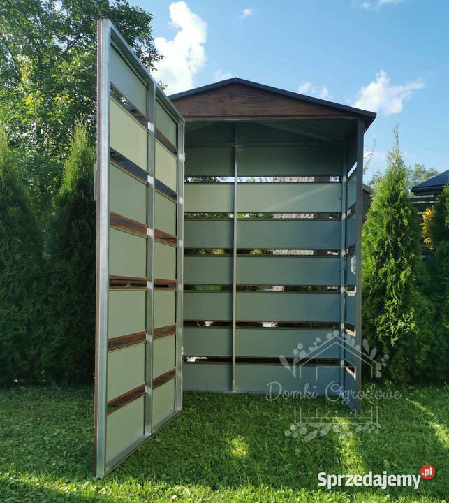 Wiata śmietnikowa dwuspad 13x05m antracyt z Leszno