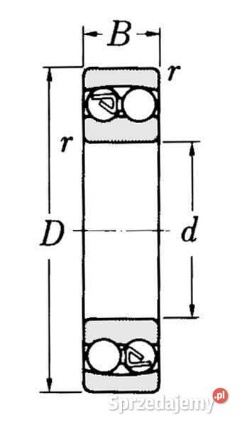 Łożysko kulkowe samonastawne 45x100x25 mm SKF małopolskie Kamionna