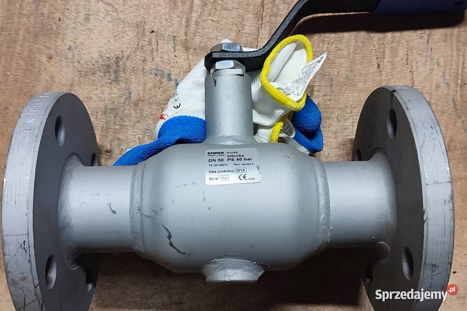 Zawór kurek kulowy kołnierzowy PN40 DN50 do pary