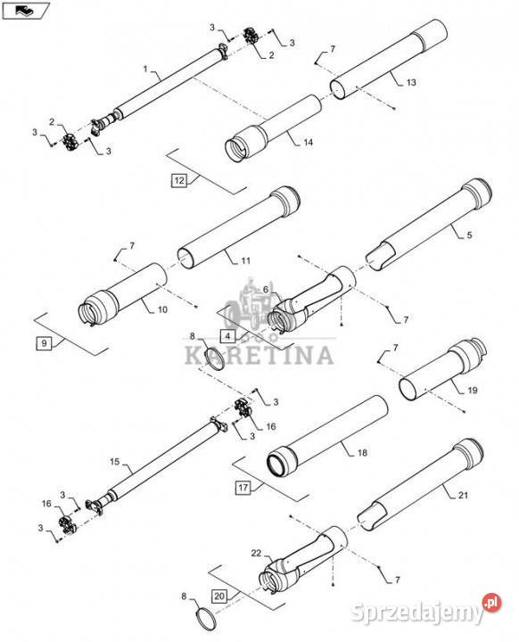 Holland T6090 T6070 Osłona 84276058 Jastrzębniki sprzedam