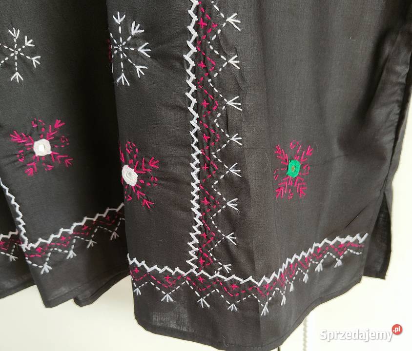 Nowa tunika czarna XXL 44 3XL 46 plus size folk Szczecin