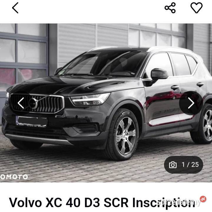 Volvo XC40 INSCRIPTION 20 D3 czerwona skóra podgrzewane fotele Janowiec Wielkopolski