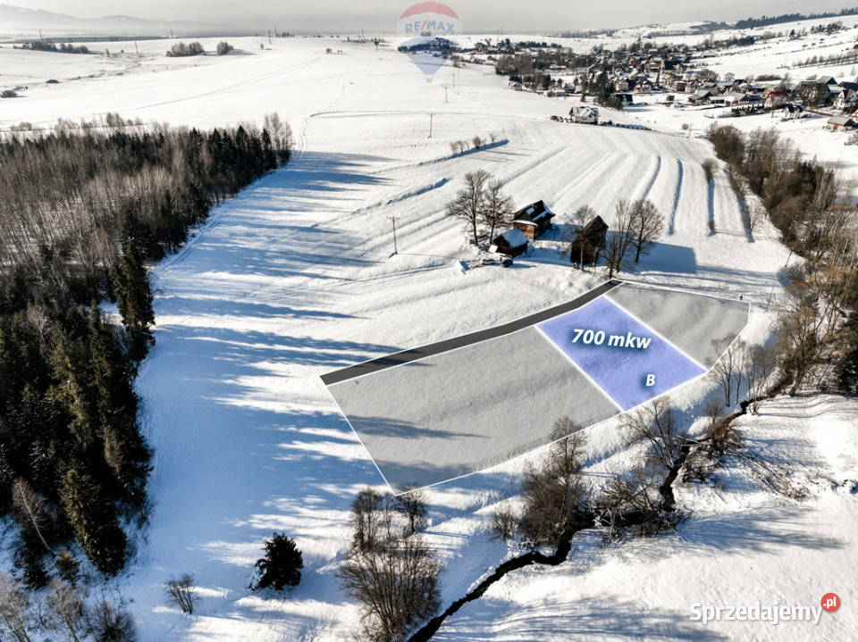 Działka budowlana Morawczyna 15min Nowego Targu małopolskie sprzedam