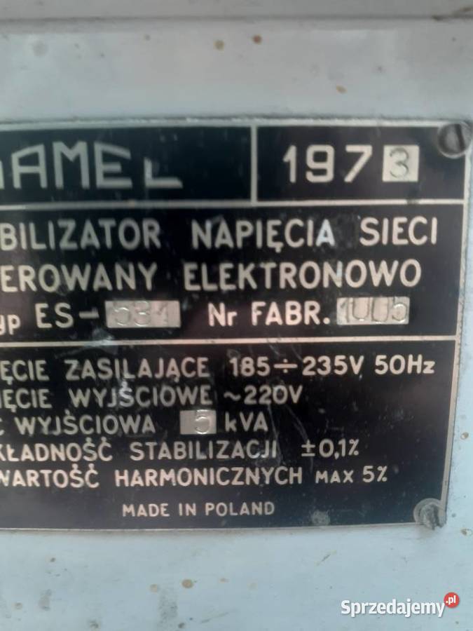 Stabilizator napięcia sieci WAMEL ES stary informatyka