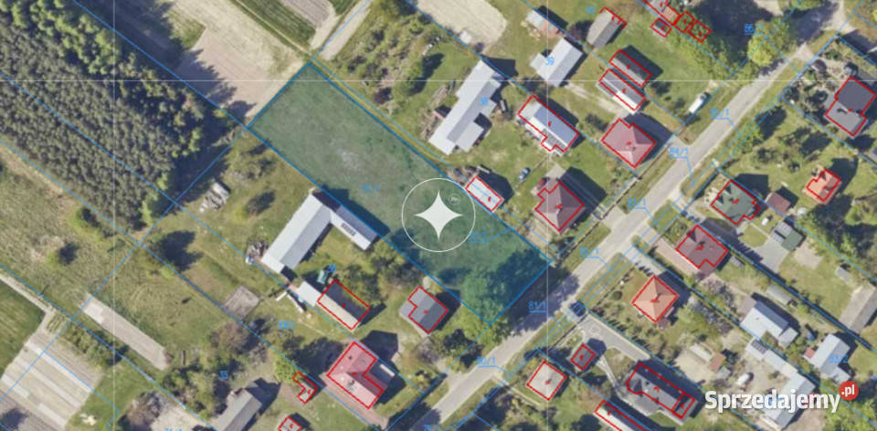 Ogrodzona działka przygotowana pod inwestycję Rabinówka