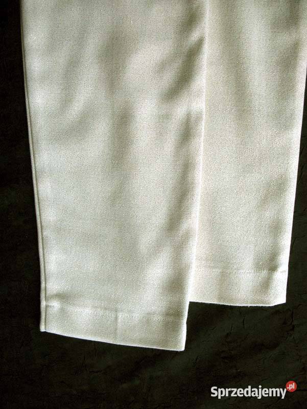 Spodnie złote rurki 36 S biodra 74 Spodnie