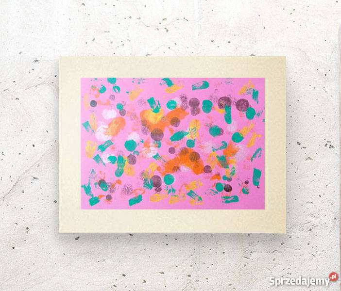 grafika różowa różowa abstrakcja dekoracja na zachodniopomorskie Kołobrzeg