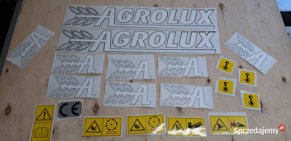 Naklejki Agrolux na pług sprzedam