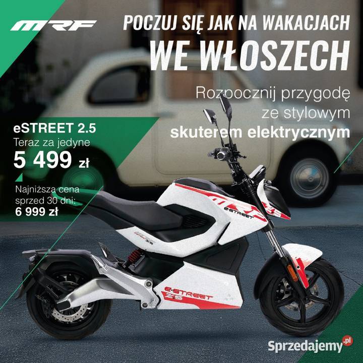 Nowość Motorower elektryczny MRF ESTREET 25