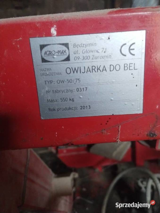 Owijarka do bel Agro Kalina-Rędziny sprzedam