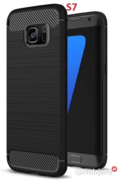 NOWE gumowe etui Samsung S7 pokrowiec czarny Zamość