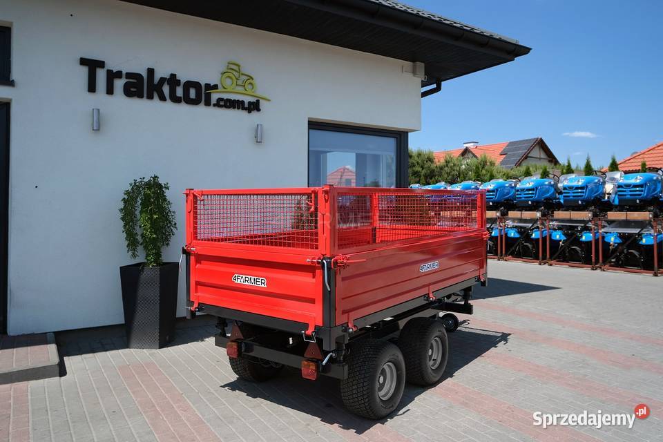 Przyczepa rolnicza dwuosiowa 25T z kiprem i Tajęcina
